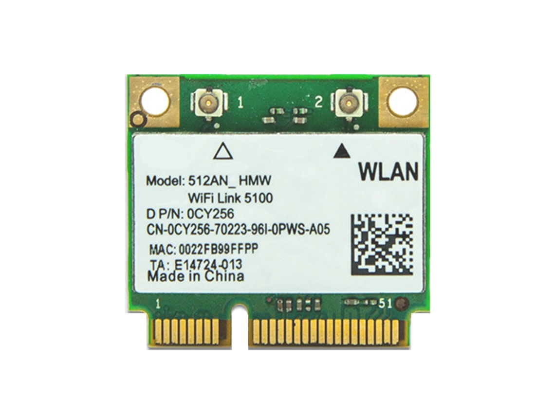 Placa De Rede Sem Fio Wi Fi Dual Band 5100agn 512an Hmw 300mbps 802.11abgn Mini Pci E De Meia Altura Para Laptop Aquaforge