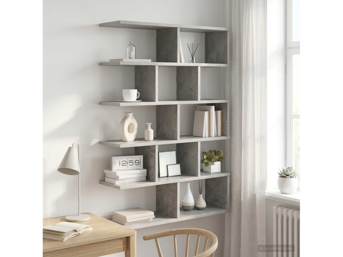 Vidaxl Prateleira De Parede Cinzento Cimento 70 X 20 X 100 Cm