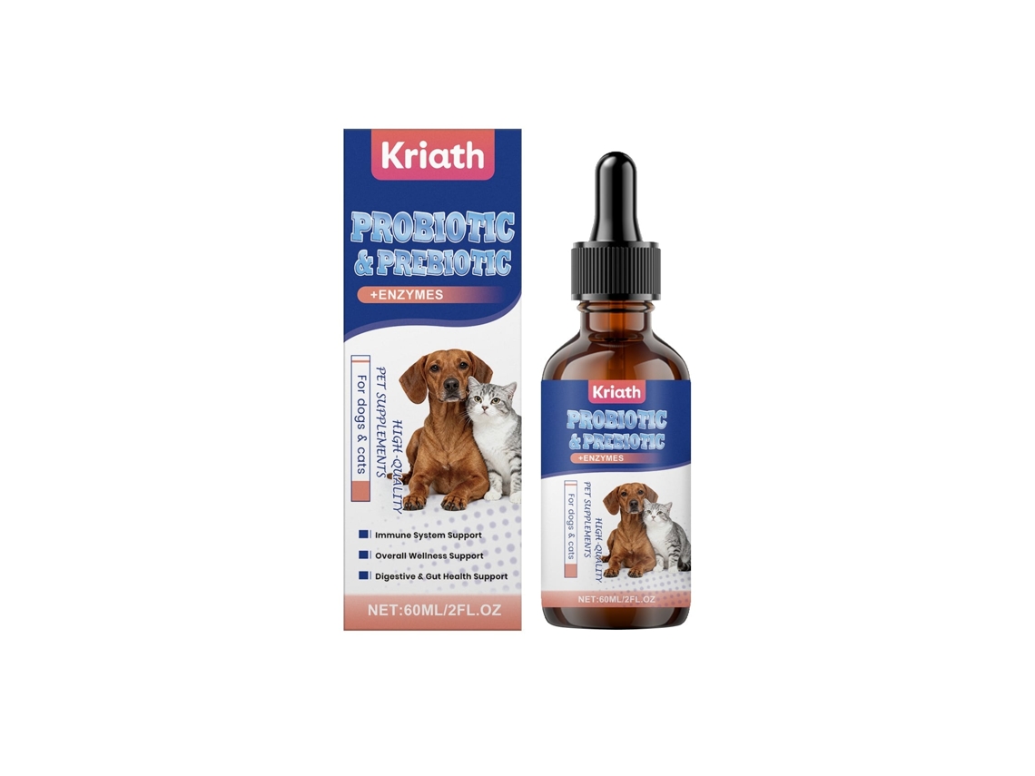 Gotas Probióticas para Saúde Digestiva de Cães e Gatos, Reforço Natural LAXISCREED