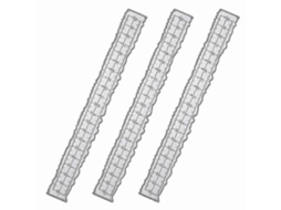 Conjunto De Réguas De Metal Para Bordas Ásperas 3 Peças, 21,3 Cm Para Fazer Cartões, Scrapbooking, Decoração De Artesanato Slowmoose