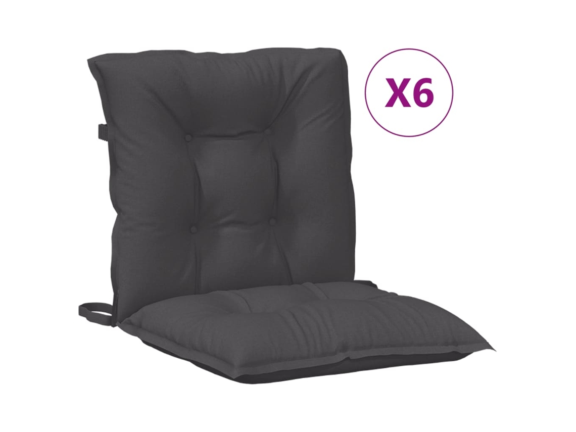 Lowback Chair Cushion, Lowback Chair Cushions Vidaxl Antracite Tecido (100 X 50 X 7 Cm)