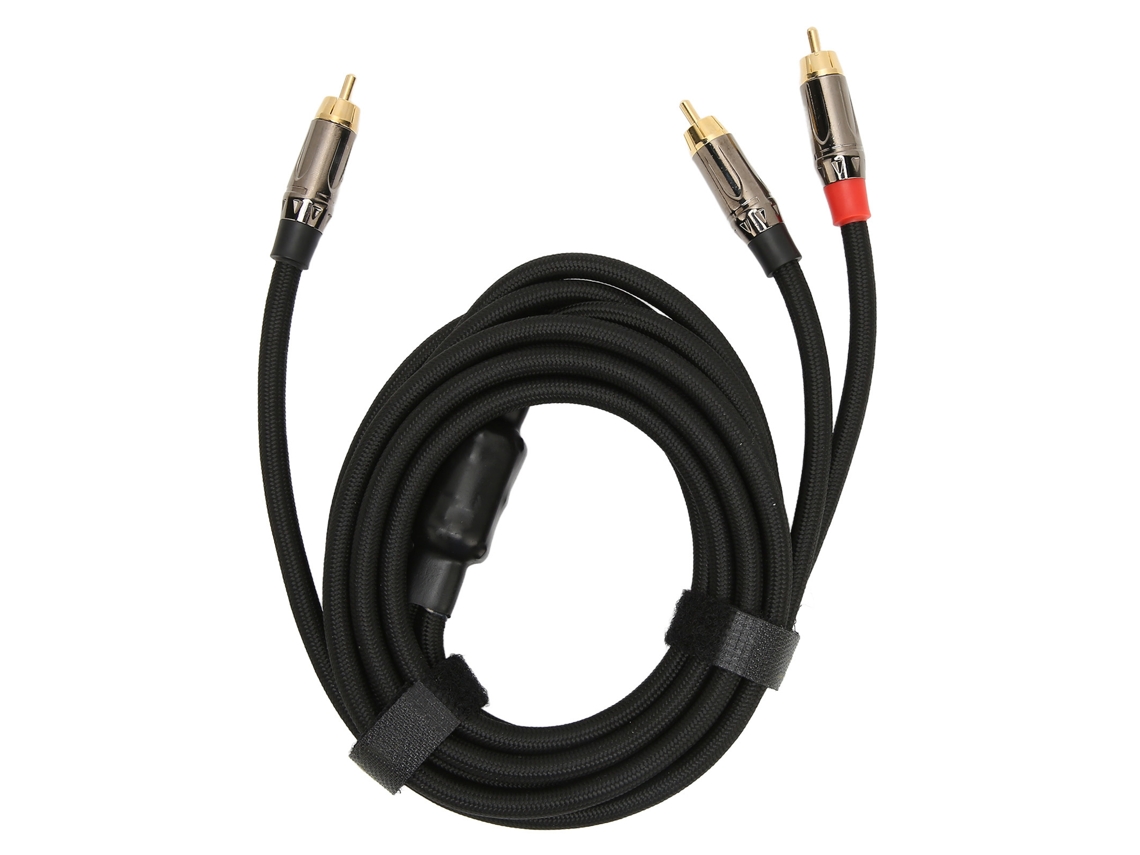 Aetheria cabo Y Rca Macho para Macho Dourado 24k Resistente À Corrosão 3m para Mixer Subwoofer