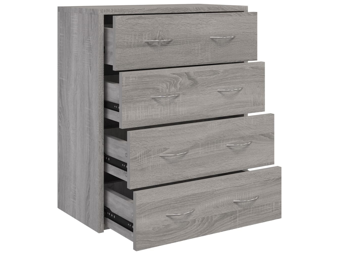 Sideboard, Sideboards Vidaxl Cinzeto Madeira Processada (n/a)