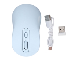 2026 rato Silencioso Bluetooth Sem Fio 2.4ghz Azul