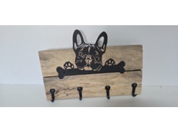 Cabide para Guia de Cachorro, Guia, Coleira, Peitoral, Cães, Rastafári, Cabide, 4 Ganchos, Buldogue Francês BRILVIBERA