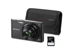 Máquina Fotográfica Compacta SONY W830 (Preto - 20.1 MP - ISO: 80 a 3200 - Zoom Ótico: 8x)