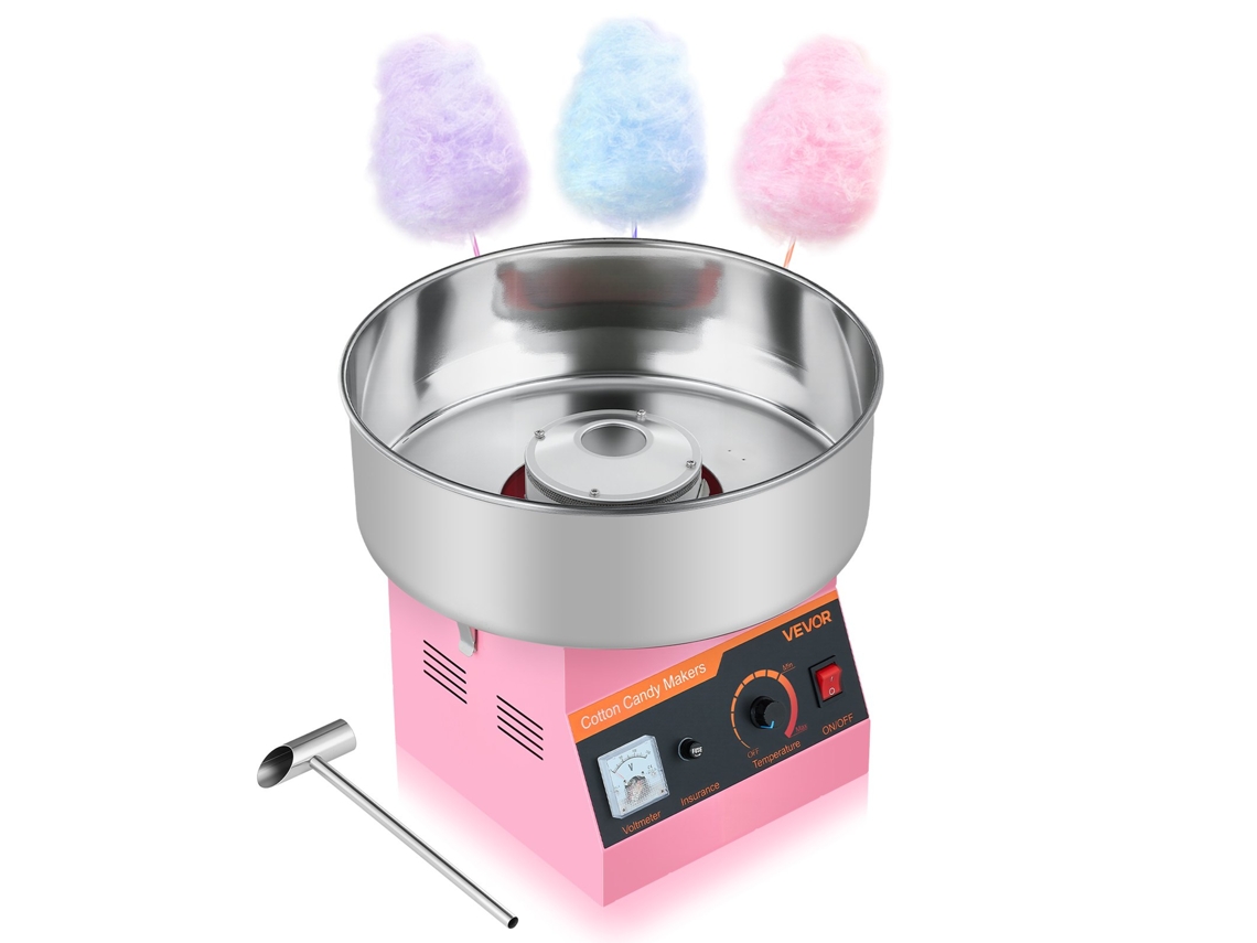 Máquina De Algodão Doce Elétrica 1000 W Para Casa, Festas, Rosa Vevor