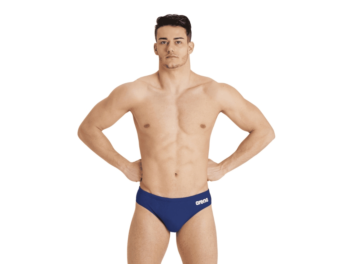 Team Swim Brief Solid Navy Arena