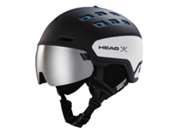 HEAD Capacete Radar Visor Preto M-L / Silver-Red/CAT2