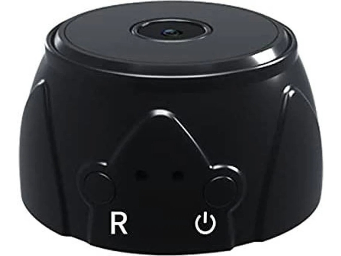Mini câmera espiã Wi-Fi, câmera de vigilância remota sem fio com detecção de movimento, ideal para residências Bestvite (preta)