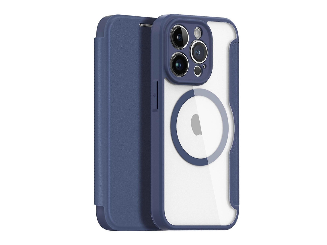 Lurelia Capa Iphone 14 Pro Couro Tpu 360° Azul