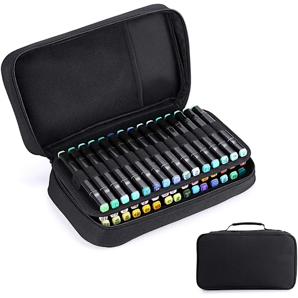 Bolsa Organizadora Escolar, com Zíper, Lona, Preto AQUAFORGE