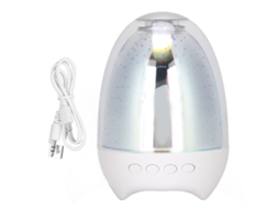 Caixa de Som Bluetooth com Luz Ambiente Led 3d, Toque de Sete Cores e Cartão EOOCOO