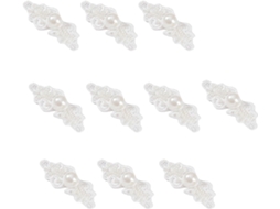 Conjunto de 10 Botões para Costurar em Trajes Chineses, com Fecho para Eventos. SFUSHOS