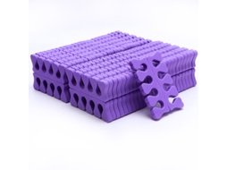 100 Separadores De Dedos De Espuma Suave Para Uñas Y Pies, Herramienta De Manicura Y Pedicura Morado