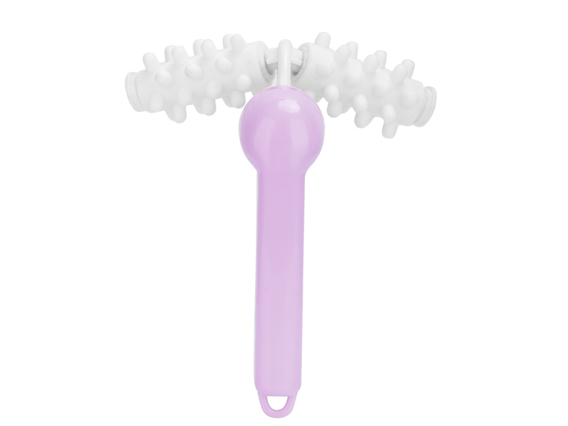 Massageador De Corpo Inteiro Com Rolos Para Alvio De Dores No Pescoo, Cintura E Pernas - Massageador Porttil (roxo Claro)-tuotuo