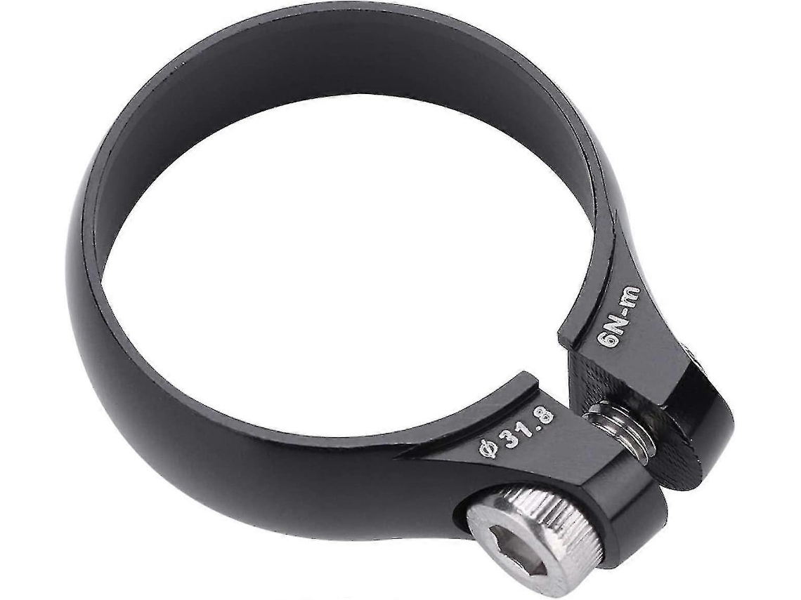 Prendedor De Tubo De Assento De Bicicleta Parafuso Ultra Leve Preto (1 Peça)
