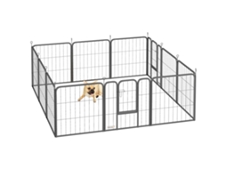 Cercadinho para cães e terrário com 12 painéis e 2 portas S/MARCA