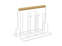 Rack de Secagem de Copos Branco S/MARCA com Mangueira de Madeira