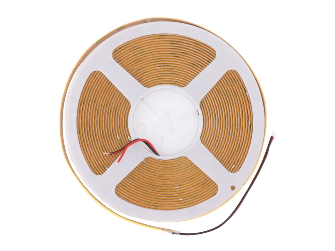 2026 tira Led Cob de Alta Brillo Adhesiva Flexible Doble Fila 32.8ft 24v 3000k Luz Cálida para Armario Coche