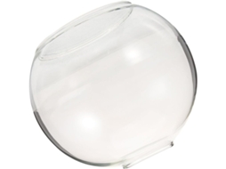 Luminária Pendente Com Globo De Vidro De 20 Cm E Dois Furos, Ideal Para Sala De Estar, Quarto E Escritório - Fácil Instalação.