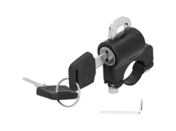 Cadeado Metálico Para Capacete De Motocicleta, Com 2 Chaves, Compatível Com Guidões De 23 Mm (0,911 Polegadas) E Universal.