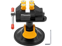 Mini Torno de Mesa BRILVIBERA ajustável com grampo para gravação e rotação 360°