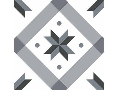 Adesivos de azulejo 15 x 15 cm - estrela cinza Youdoit