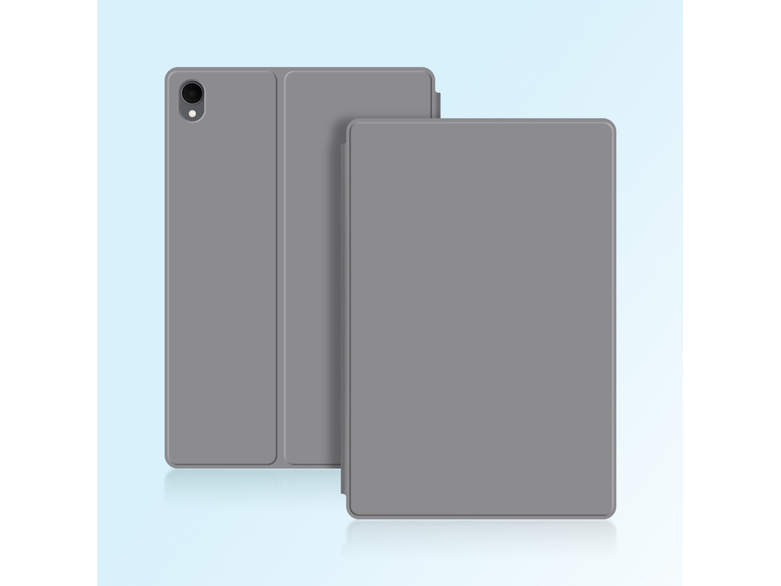 Capa Para Tablet Lurelia, Compatível Com Samsungsuporte Frontal Samsung Tab S11 (11", Cinza, Couro Sintético, Fixação Magnética, Função Sono
