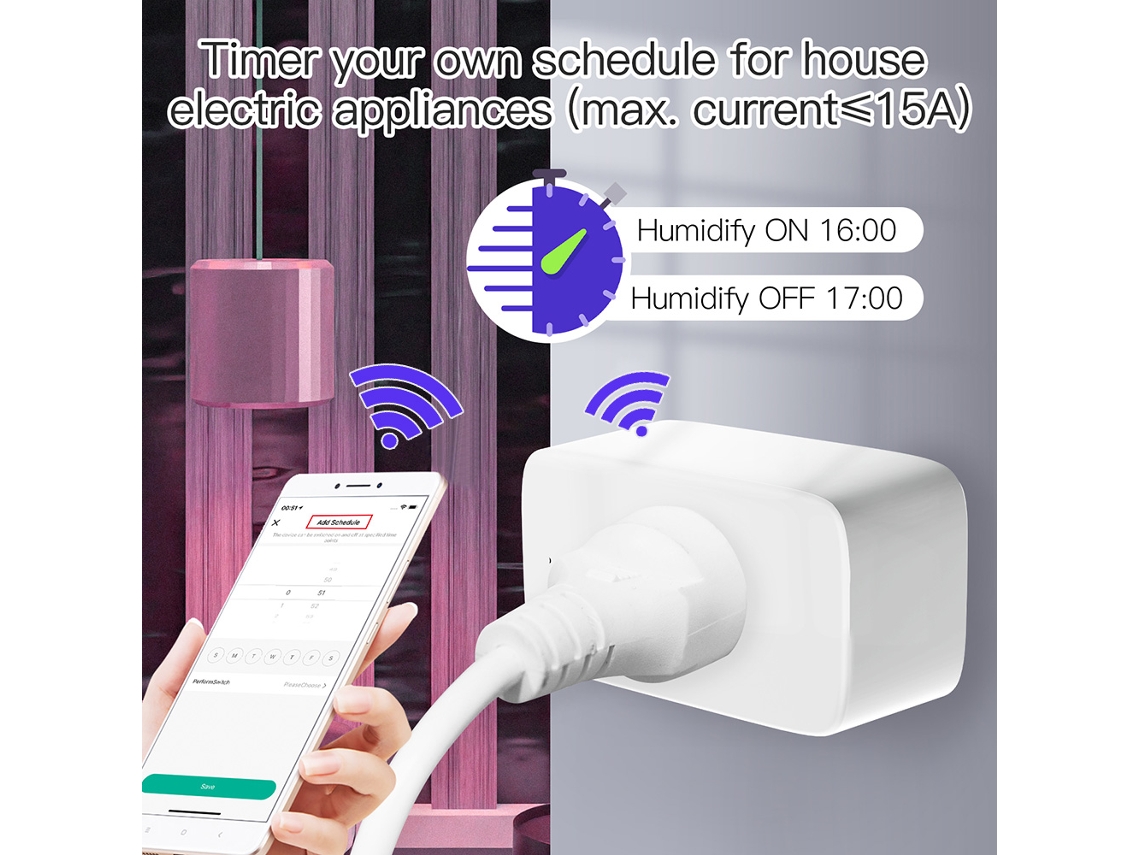 Tomada Inteligente Tuya (com Conexão Wifi E Função De Gateway Bluetooth)