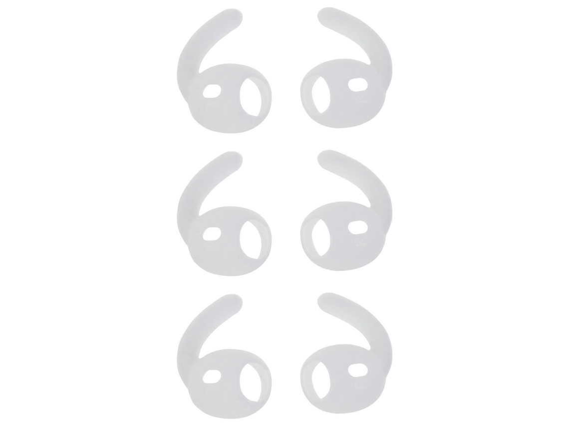 Ganchos de Orelha para Airpods 2, Capas Silicone Fones Ouvido, Acessórios Apple Suportes An Tiderrapantes Ouv GOKOCO