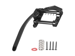 Para Etc Vibrato Bridge Vibrato Bridge Tremolo Unit Big Rocking Rod Metal Tailpiece para Es335 Electric Guitar Black