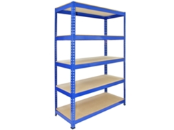 Estante de metal azul Metashelves Q Rax 5 120 x 50 x 180 cm Monstershop