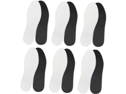 6 Pares De Palmilhas Látex Para Tênis Caminhada E Corrida, Respiráveis, Com Absorção De Impacto E Confortáveis Para Uso
