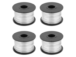 Conjunto de 4 fios de aço para amarrar vergalhões, 0,8 mm, 110 m, para máquina automática de amarrar vergalhões.