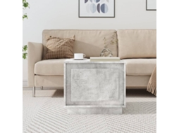 Vidaxl Mesa De Centro 51x50x44 Cm Derivados De Madeira Cinza Cimento
