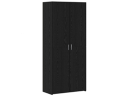 Conjunto 1 Armazenamento Para Casa Vidaxl Preto Derivados De Madeira (80 X 42 X 185 Cm)