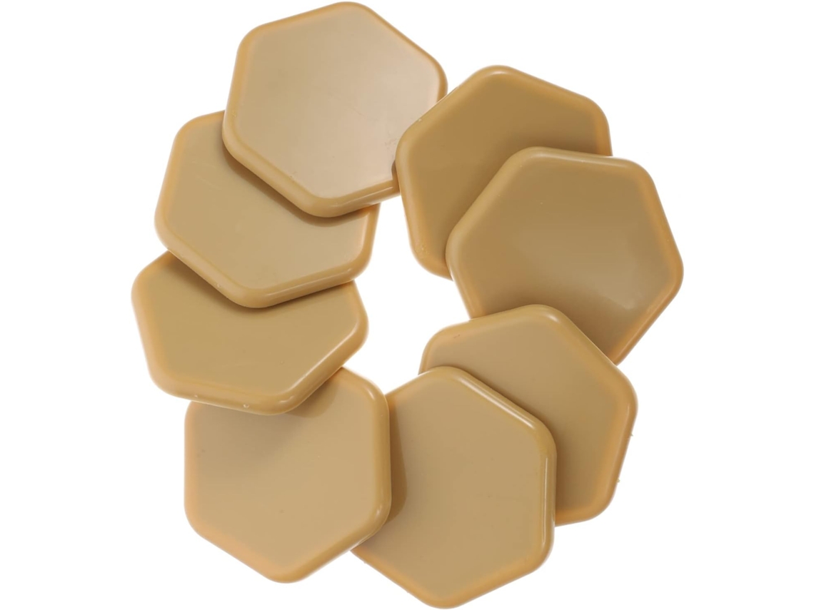 Holibanna Conjunto De 8-protetores Móveis Hexagonais Autoadesivos Em Eva E Abs Para Casa Escritório