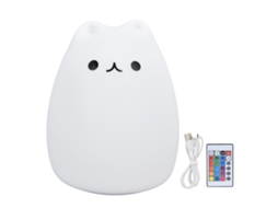 Luz de Gato Led Silicone com Controle Remoto | S/MARCA