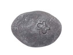 Pedra de Comemoração para Jardim, Pet, Selo de Borboleta, Mármore, Resina, Gravura Personalizada S/MARCA