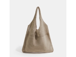 Bolsa de Crochê AQUAFORGE, Praia, Tela, Tricô, Estilo Boêmia, Verão