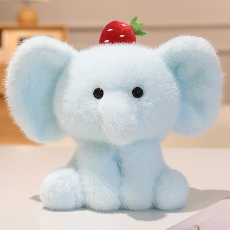 (elefante De 20 Cm) Pelúcia De Desenho Animado Sentado, Almofada Para Presente De Aniversário