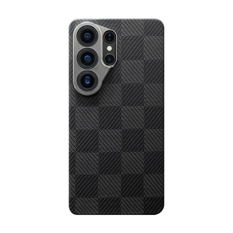Capa Ultrafina Para Celular Em Fibra De Carbono E Aramida Kevlar (tipo C, Galaxy S26 Plus)