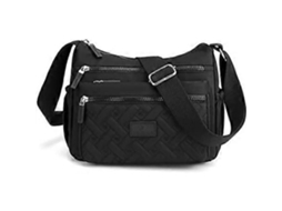 Bolsa de Ombro Feminina, Vários Compartimentos, Viagem, Tote AQUAFORGE (preta)