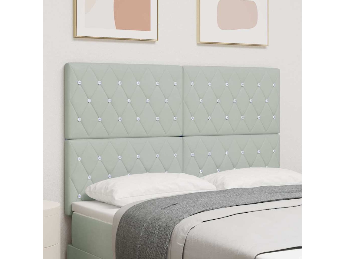 Vidaxl Cabeceira Cinzento-claro 160 Cm Veludo