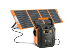 Estação De Energia Flashfish A201 172wh 200w 220v + Painel Solar Dobrável Tsp 18v 100w Kit De Energia De Emergência Com Saída Dc/usb