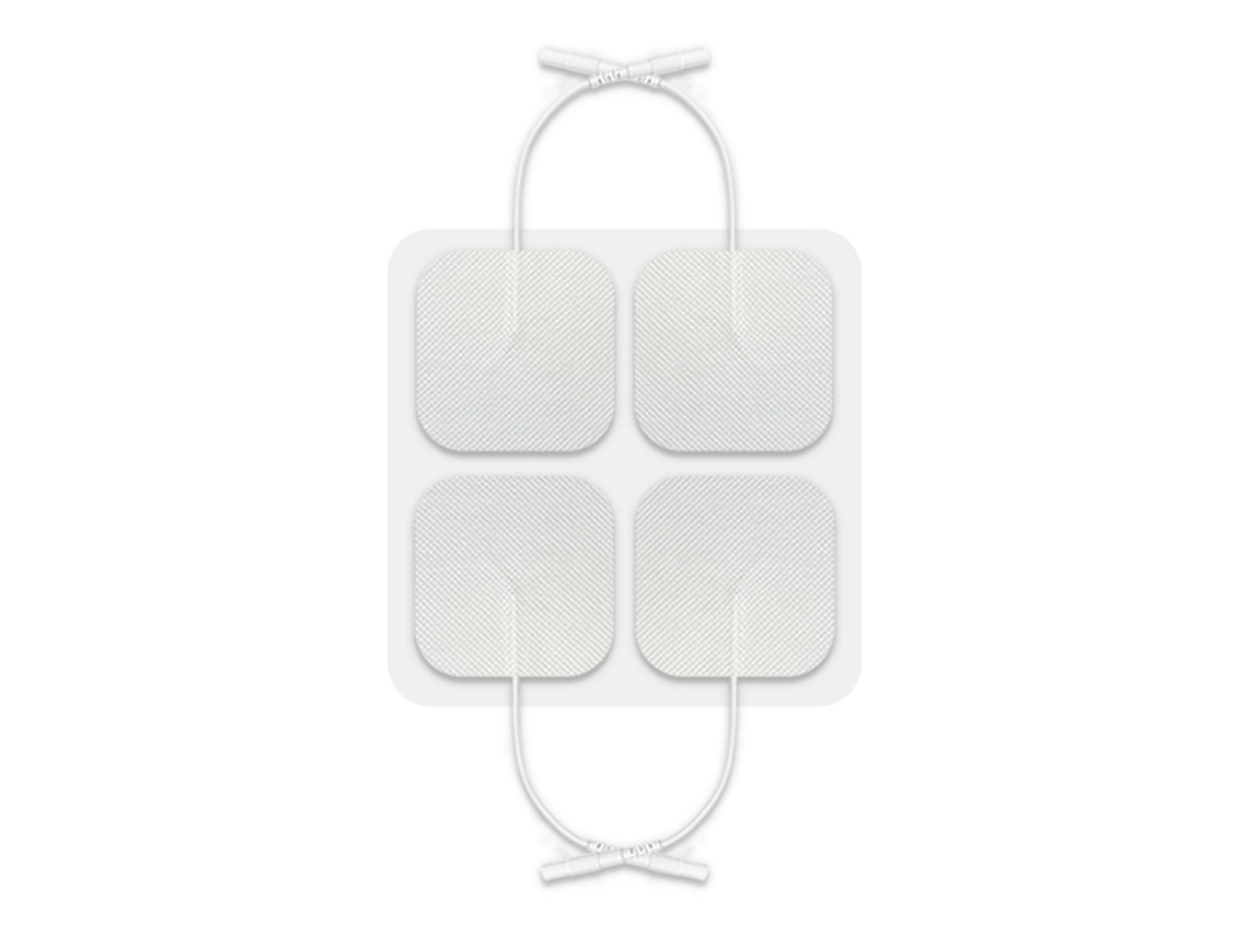 Lurelia Placas De Eletrodo Tens/ems 24 Unidades 50 X 50 Mm Conector 2 Mm