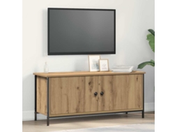Vidaxl Gabinete Para Tv 100 X 35 X 45 Cm Carvalho Artesanal