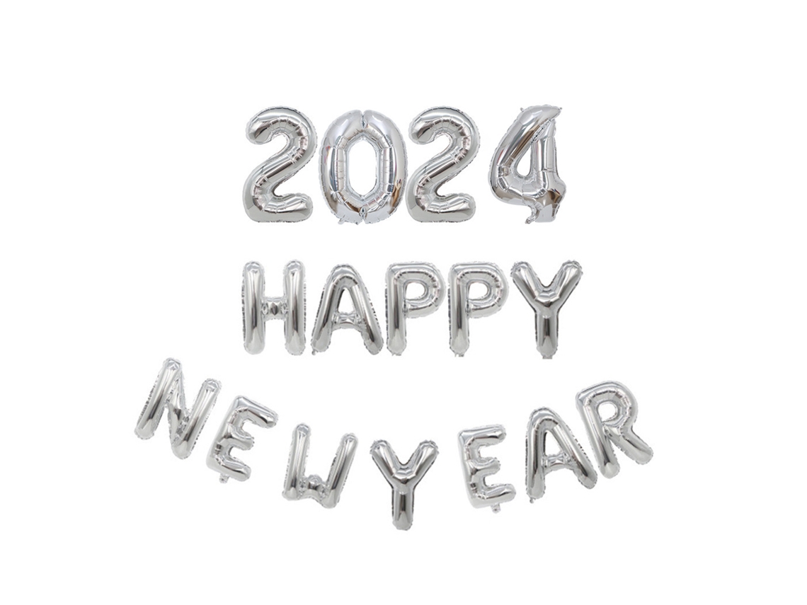 Laxiscreed Decoração De Ano Novo 2024 Para Festa E Passagem De Ano Feliz