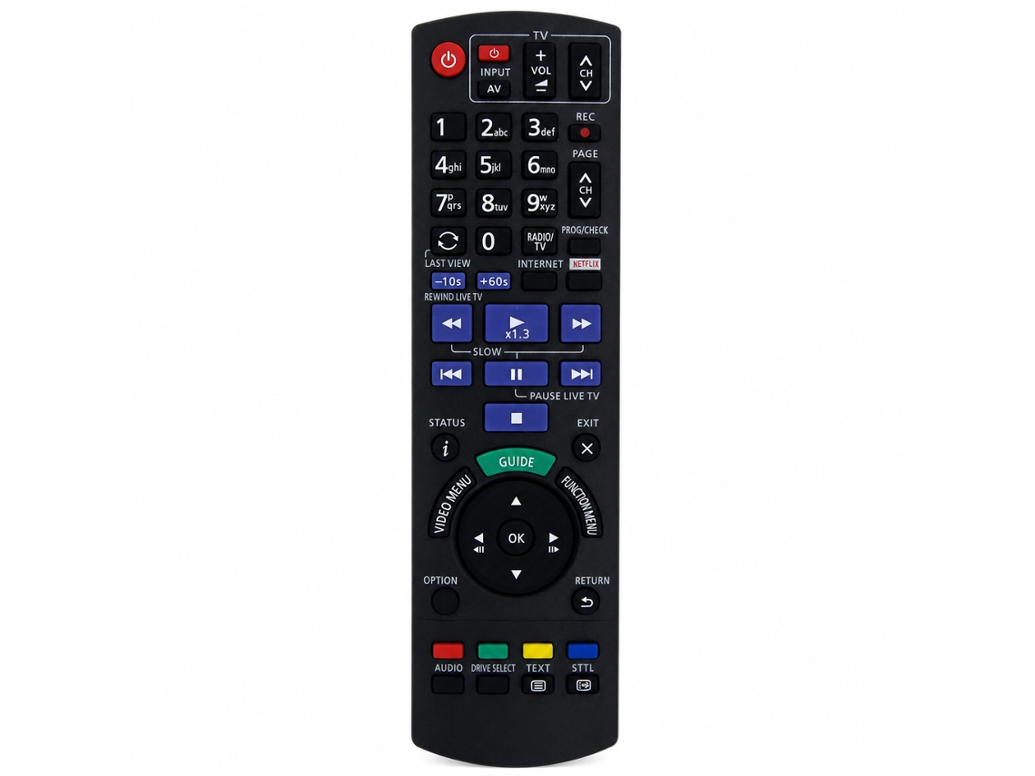 Comando À Distância De Substituição Compatível Com Leitores Blu-ray E Dvd Panasonic N2qayb001114